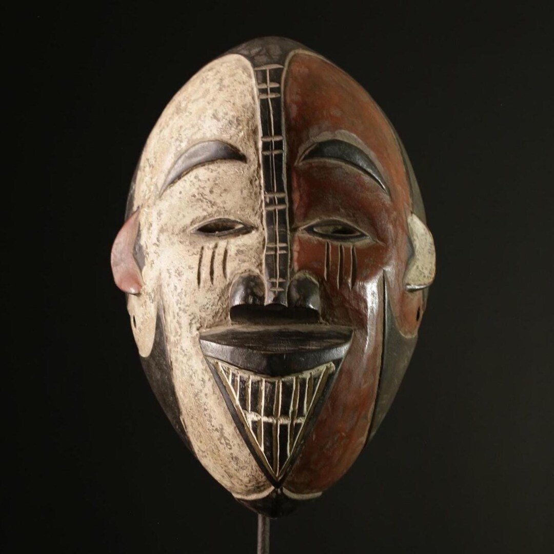 Igbo Wood Carved Spirit Mask: Nigerian Tribal Wall Art-g2048 - Etsy