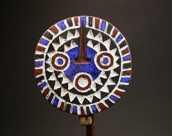 BWA Mossi Face Mask | Burkina Faso Tribal Sun Mask Wall Decor | African Art | Unique Wall Hanging | Home Office Decoration-G2977