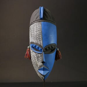 African mask wood Ghana African real figure vintage African masks for wall-6098
