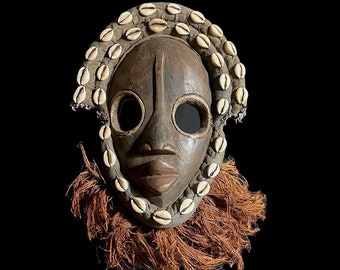 African Face Mask Democratic African Dan Mask Tribal Mask Home Décor mask-G1394