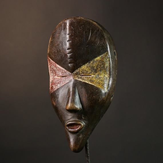 本物のレガアフリカンマスク：コンゴブワミ文化芸術、手作り装飾-G3540