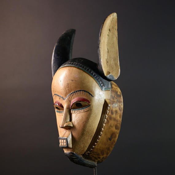 ガボン共和国 クウェレ族 kwele マスク Gabon Kwele Mask - Hare | Bashiri