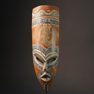 african wood mask antiques Carved African Wood Mask African Ghana Masks for wall-7135