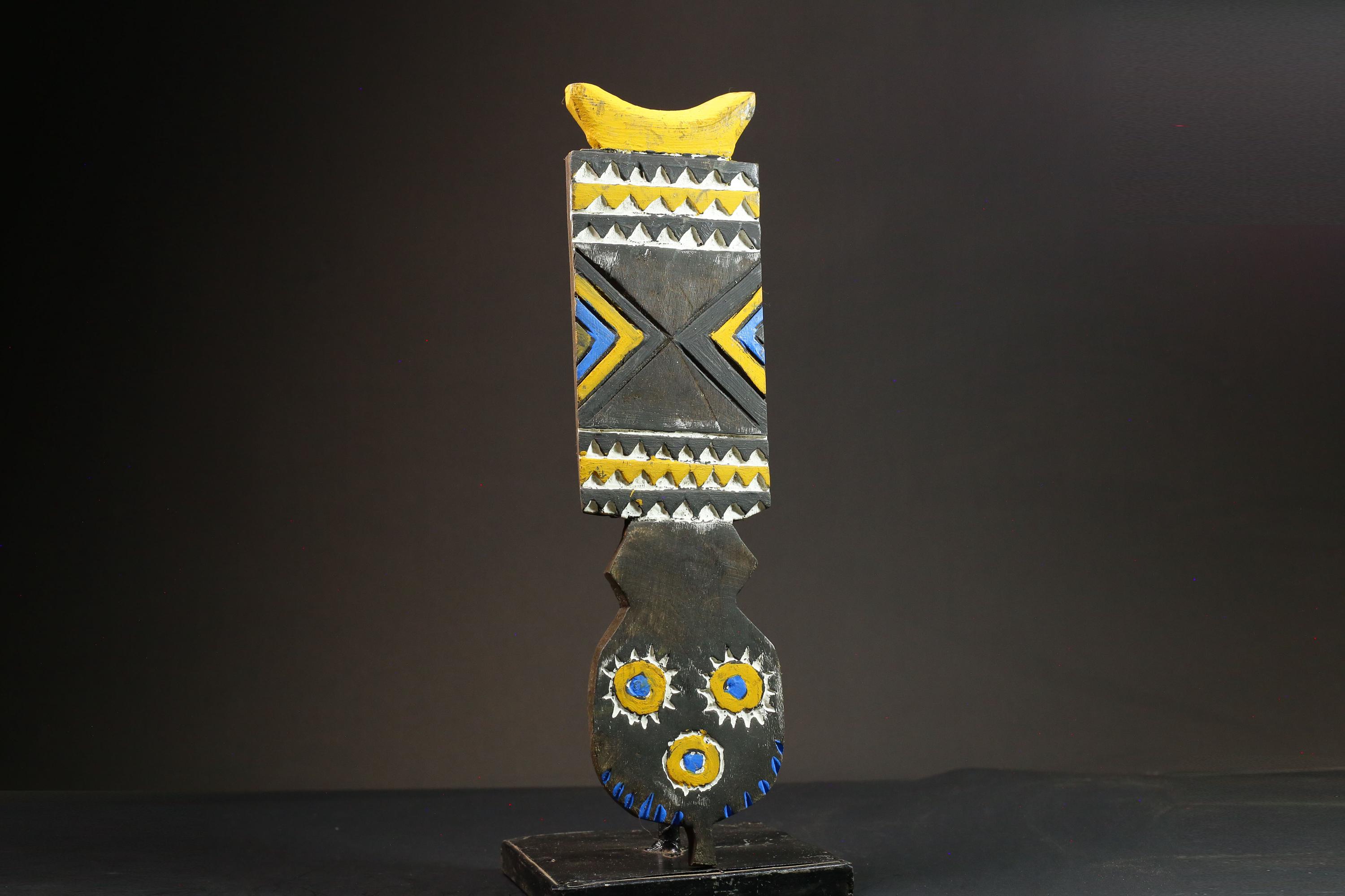 アフリカン・ブワ・ウォールマスク：ブルキナファソの手彫り部族木彫り