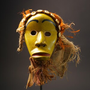 African Mask Face Tribal Wood Mask Collectibles Home Decor Masque Dan ...