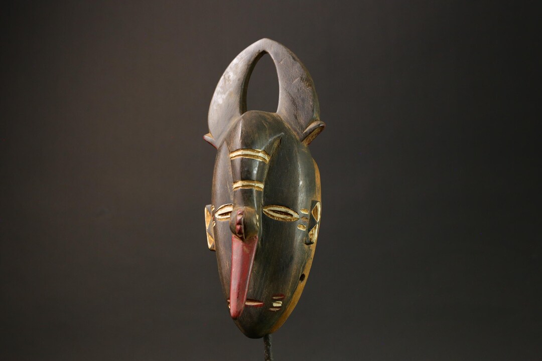 Hand-carved Baule Mask: Vintage African Tribal Wall Decor-g3020 - Etsy