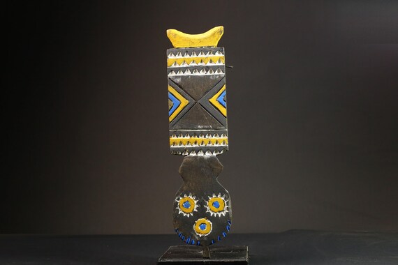 アフリカン・ブワ・ウォールマスク：ブルキナファソの手彫り部族木彫り