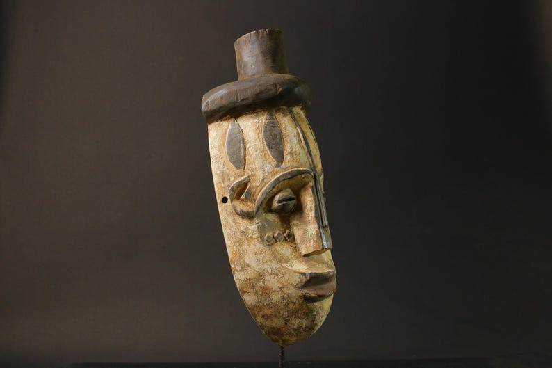 African Wood Mask Antiques Home Décor Hand Carved Masks BEGA ...