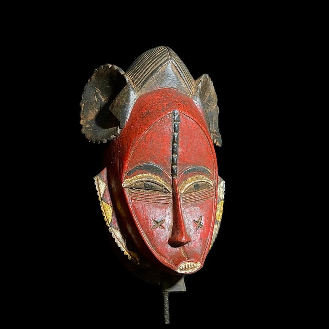 African Mask Wall Art Handmade Home Décor Guro Mask African Etsy