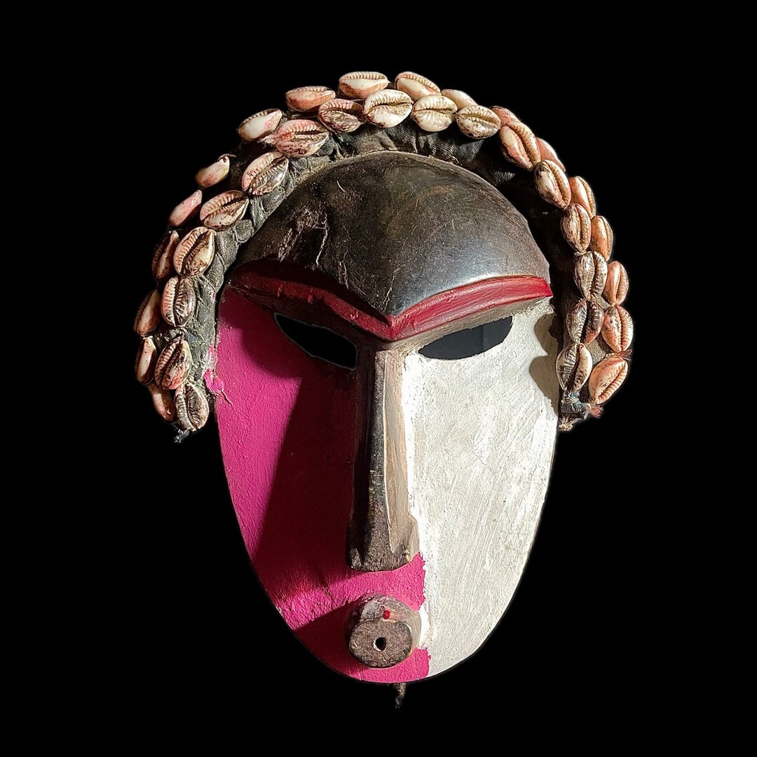 African Mask Traditional Vintage Art Tribal One Piece Home Décor Face ...