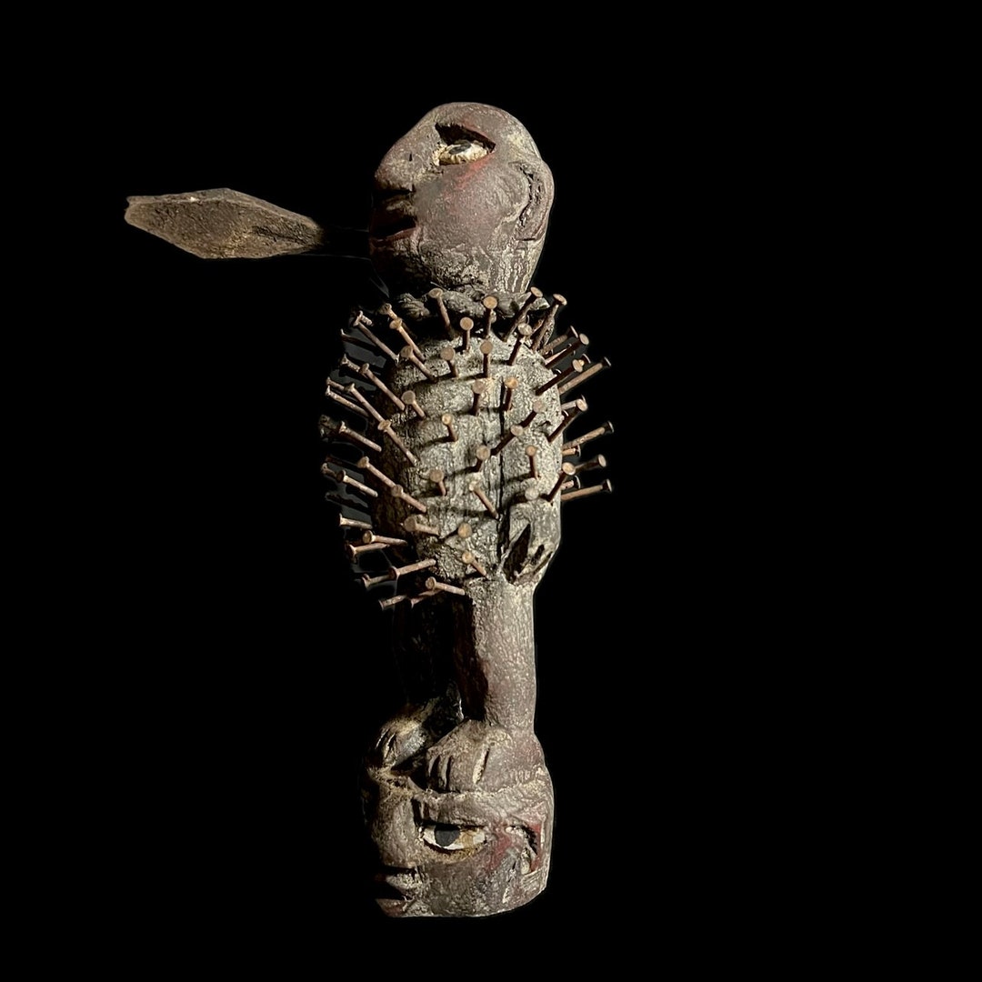 African Wood Figures African Figures Carved Power Figure Nkisi N'kondi ...