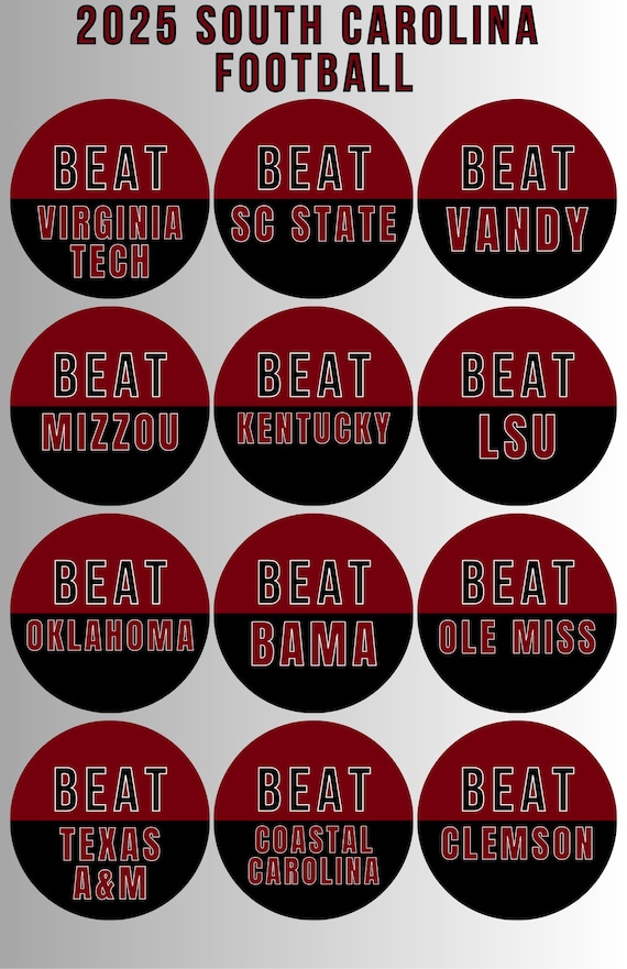 BEAT Opponent Buttons, Game Day Buttons, Beat Opponent Button
