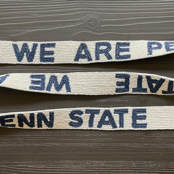 Penn State Beaded Purse Straps, Penn State football, Tailgate, We Are Penn State Purse Strap, Strap Game day accessories, Stadium, Bag Strap