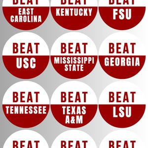BEAT OPPONENT buttons, game day buttons, beat opponent buttons, 2025 football buttons, 2025 football pins, game day pin