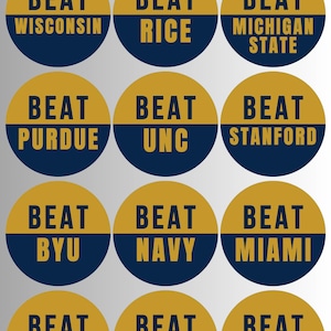 BEAT opponent buttons, game day buttons, beat opponent buttons, 2026 football buttons, 2026 football pins, game day pins