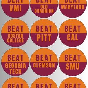 BEAT opponent buttons, 2026 game day buttons, beat opponent button, 2026 football buttons, game day buttons, Game day pin