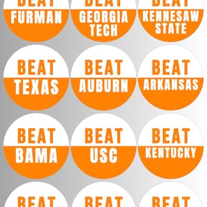BEAT OPPONENT buttons, game day buttons, beat opponent buttons, 2026 football buttons, 2026 football pins, game day pins