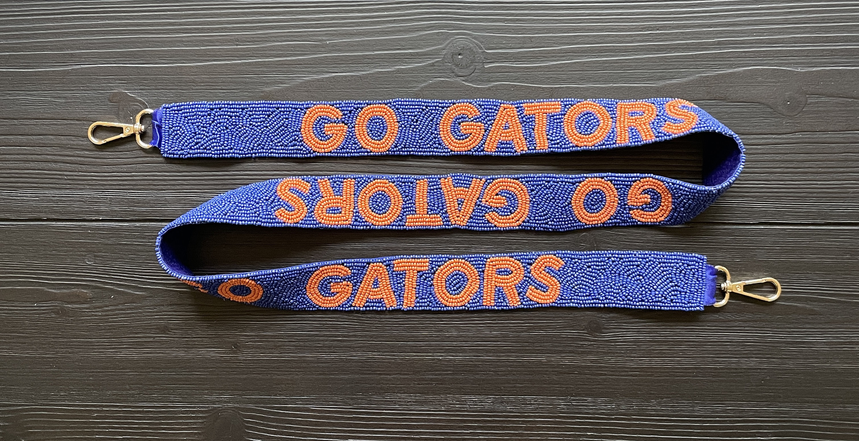 UF Go Gators Beaded Purse Straps, University of Florida Football