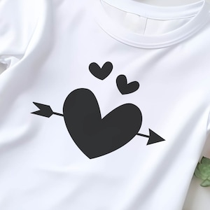 Hart en pijl Svg-, Png-, Dxf-, Eps-, Pdf-, Ai-bestanden