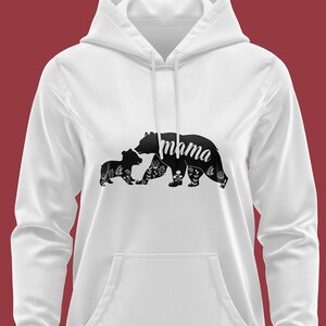 Mama and Baby Bear SVG, Mom Shirt svg, Mother&#39;s Day Gift, Mom Life, Blessed Mama, Cut Files for Cricut