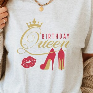 Birthday Queen SVG PNG PDF | Birthday Diva Svg, It&#39;s My Birthday Svg, Birthday Queen T-Shirt Svg, Birthday T-Shirt Svg, Birthday Svg Png Pdf