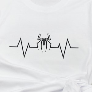 Spider Heartbeat Svg, Svg For, Spider Svg, Spider Svg Ideas | Spider Heartbeat Dxf, Spider Dxf