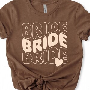 Bride SVG, PNG PDF | wedding svg, bridal party svg, bride shirt svg, bride lettering svg, bridesmaid svg, wavy stacked svg, digital download