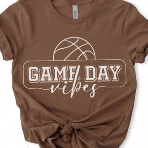 Game Day Vibes SVG PNG PDF | Game Day Svg, Basketball Svg, Game Day T-Shirt, Basketball Mom Svg, Sports T-Shirt Svg, Game Day Vibes Png