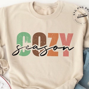 Cozy Season PNG SVG PDF | Cozy Sublimation Design, Thanksgiving Svg, Fall Sublimation Design, Fall Svg, Halloween png, Autumn Sublimation