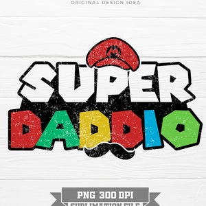 Super Daddio Png / Día del Padre Png, Papá Png, Regalos de Papá, Png Para el Día del Padre, Super Daddio Sublimación Png, Día del Padre Png