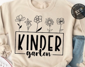 Kindergarten Teacher SVG PNG PDF | Gift for Teacher Cut Files, kindergarden Svg, Kindergarten Shirt Svg, Funny teacher Svg, Sublimation File