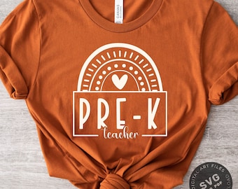 Pre-K Teacher SVG PNG PDF, Teacher svg, teaching svg svg, School Teacher Shirt svg, Teacher Life Svg Teacher Gift png Cut Files cricut