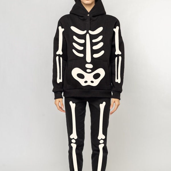Halloween Skeleton SVG,PNG,PDF, Halloween Costume Svg, Skeleton Costume Svg, Halloween Shirt Svg, Halloween Skeleton Shirt Svg, Rib Cage Svg