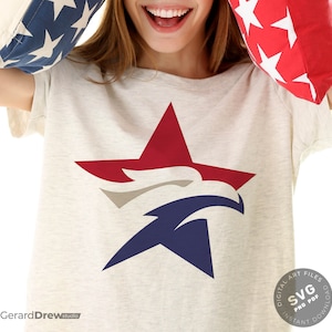 4th of July Svg, Star USA SVG, Star Grunge Svg, Star 4th of July Svg, 4th of July Eagle Svg, SVG Files, Cricut, Silhouette Cut Files
