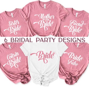 Bridal Party SVG Bundle, Bachelorette Party Svg, Bridal Shower Svg, Hen Party Svg, Wedding Svg, Bride Team Svg, Girls Trip, Bride Tribe svg