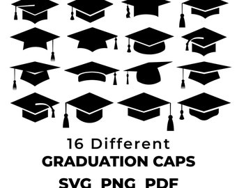 Graduation Caps SVG, Graduation Hat SVG | Graduation Cap Png, Graduation Hat Png | Graduation Cap Svg, Graduation Hats Svg