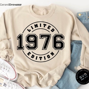 Édition limitée 1976 SVG PNG PDF | Anniversaire Svg, 1976 Svg, anniversaire Png, 1976 Png, fichier Cricut, fichier Svg, fichier numérique coupé, téléchargement immédiat