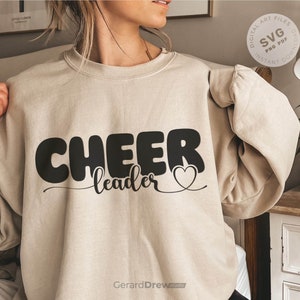 Cheerleader SVG PNG PDF | Cheerleader Png, Tote Bag Svg, Cheer Leader Svg, Instant Download, Cricut Cut Files, Silhouette Cut Files, Print