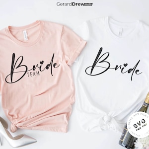 Enterrement de vie de jeune fille SVG PNG PDF | Chemise de douche nuptiale Svg, Svg EVJF, EVJF, Svg de l&#39;équipe de la mariée, cadeau de demoiselles d&#39;honneur, fête de mariage