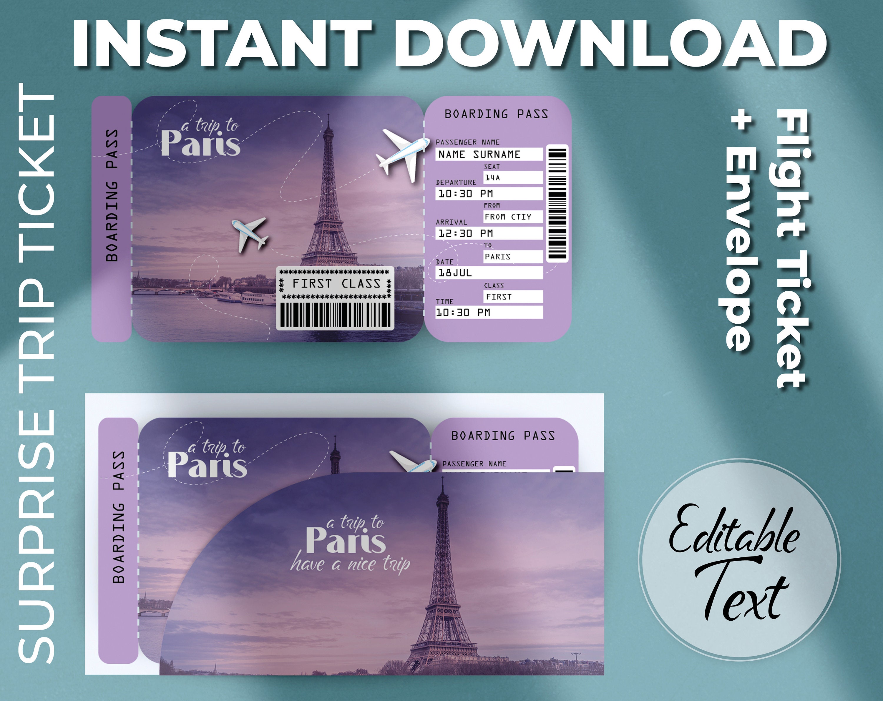 trip to paris gift voucher