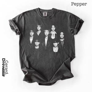 ジョングク BTS Comfort Colors® Tシャツ、防弾少年団グラフィックTシャツ、K-POPファンシャツ