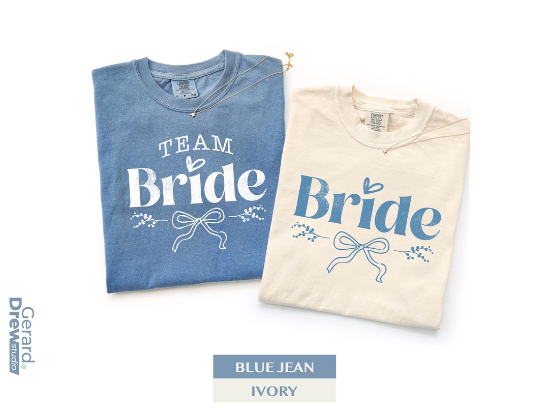 Team Bride Shirts, COMFORT COLORS® Bride Shirt, Bachelorette Party ...