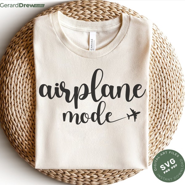 Airplane Mode SVG PNG PDF | Travel Svg, Vacation Svg, Girls Trip Svg, Catch Flights Svg, Vacation Mode Svg, Svg Files For Cricut, Cameo