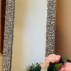 Silver Crystal Mirror