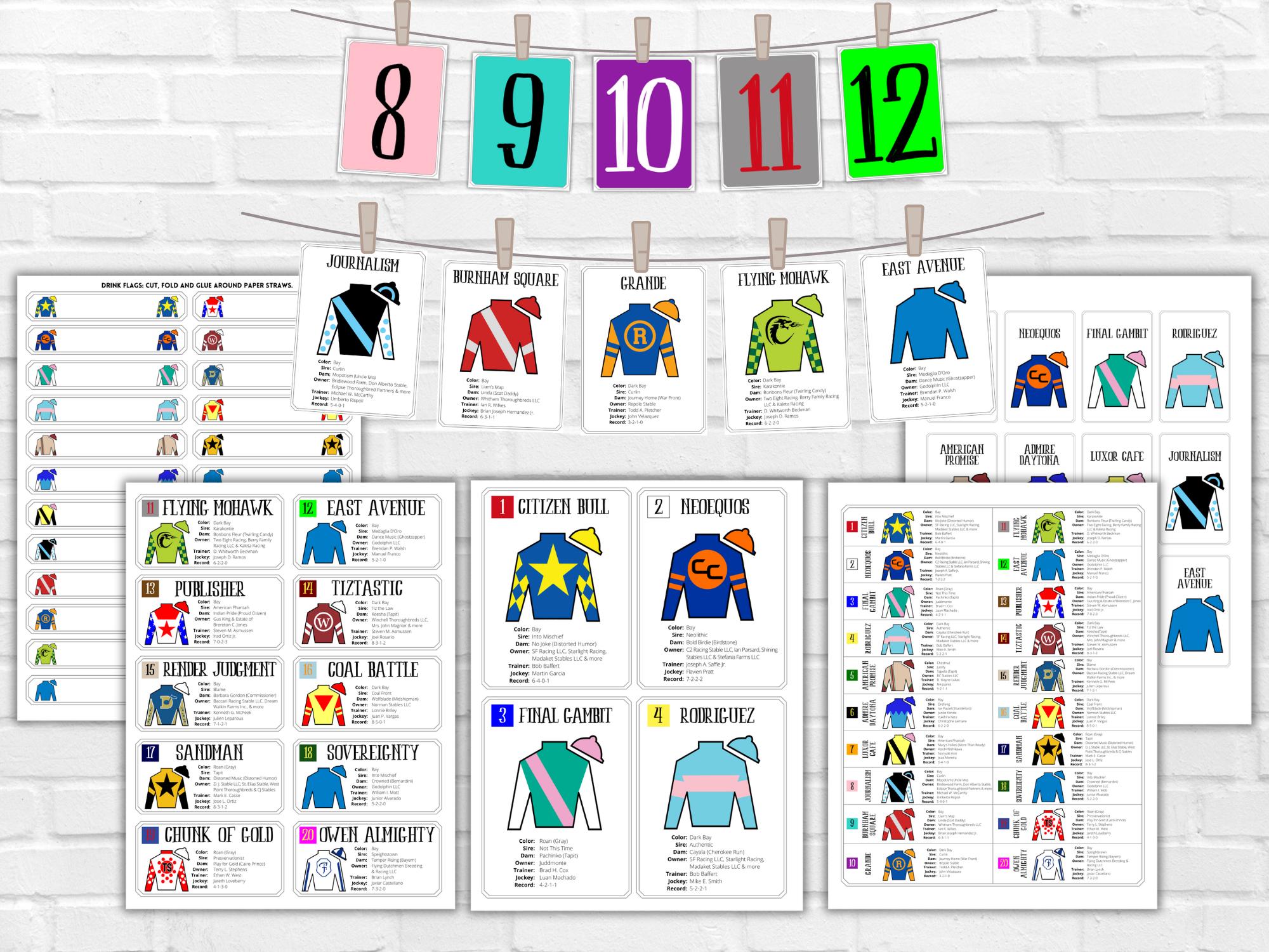 2025-kentucky-derby-horse-jockey-silks-kentucky-derby-horse-roster-151-kentucky-derby-party-printable-kentucky-derby-post-printable-etsy for Free 2025 Kentucky Derby Past Performances Printable 2025 Kentucky Derby Horse, Jockey Silks, Kentucky Derby Horse Roster, 151 Kentucky Derby Party Printable, Kentucky Derby Post Printable - Etsy for Free 2025 Kentucky Derby Past Performances Printable