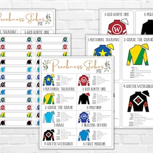 2023 Preakness Horse, Jockey Silks, Horse Roster Printables- Updated 16MAY2023