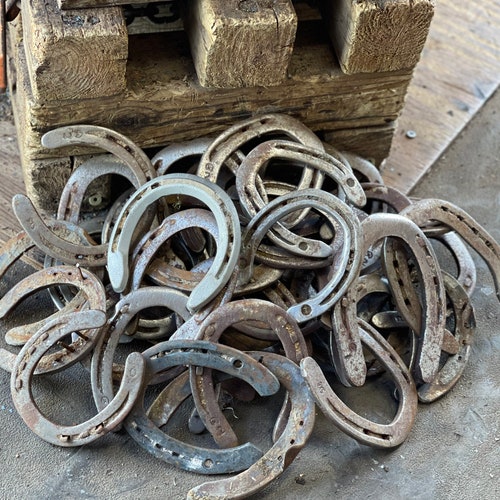 BULK USED HORSESHOES Flat & Nails Removed Free Shipping Etsy