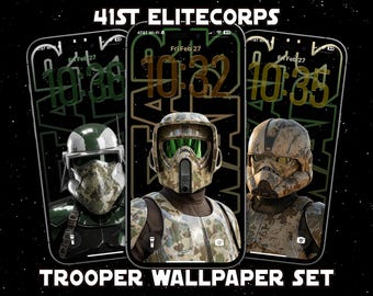 スター・ウォーズのiPhone壁紙 | 3つの銀河系トルーパーのデジタル背景 | SFモバイル壁紙