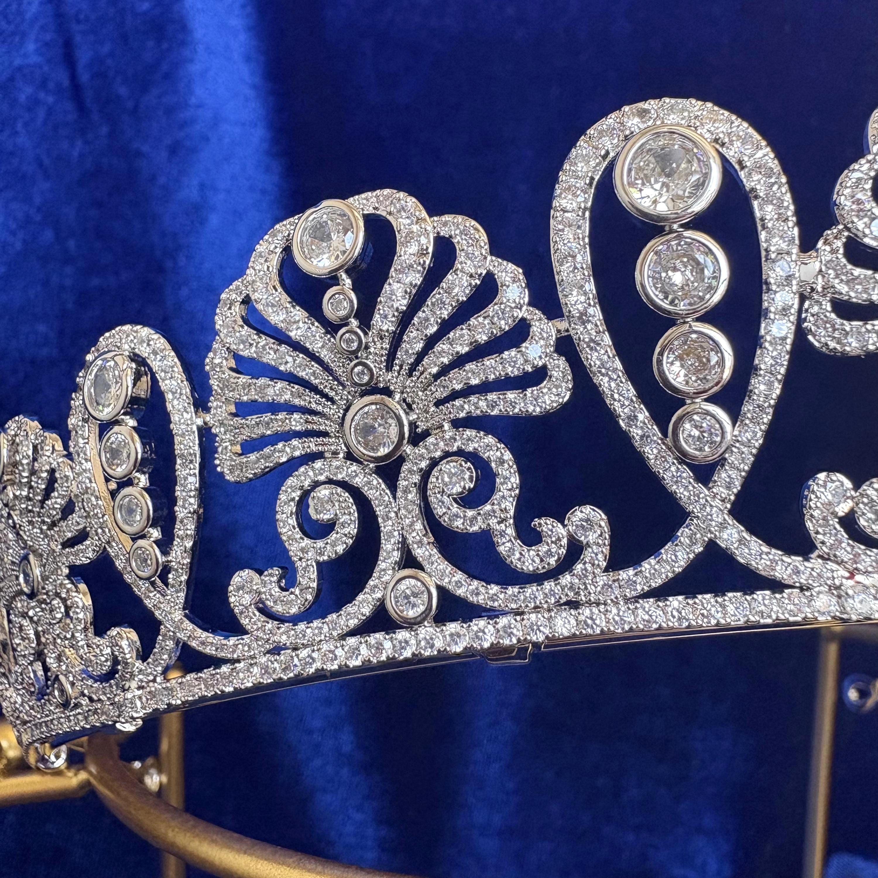 ♡tiara♡ Meijiashe 2pcs Crown Rhinestone Tiara Birthday Headband