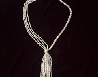 Collier Vintage En Perles De Verre Vertes Et Or - État Impeccable, Sans Marque, Pour Femme